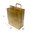 Bag with flat handle 32x35+16 Kraft - Box 250 Units