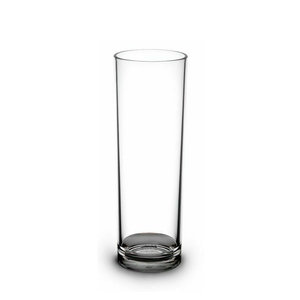 Vaso tipo tubo  220 irrompible (PC) Transparente