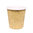 Paper Cups Coffe Vending 110ml (4Oz) Kraft w/ White Lid - Pack 50 units