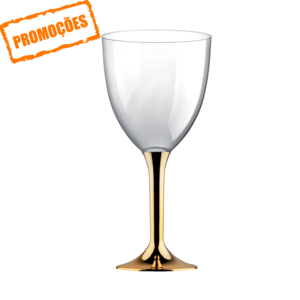 Gobelet d'eau / vin MAX PS 300 ml à Pied de Or Boîte Complète 400 unités