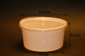 Boîte de soupe avec couvercle 500ml Quantité 450 uni