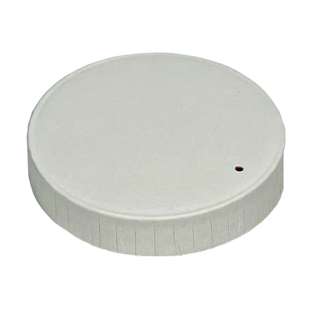 Tapa Cartón Blanca Plana Cerrada 120ml/4Oz 62mm - Caja Completa 1000uds