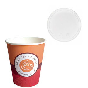 "Specialty ToGo" Paper Cup 200ml (7Oz) w/ Flat Lid - Box of 2500 units