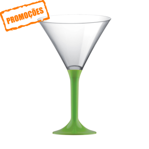 Martini Glass PS 185 ml with Green Support pack 100 units