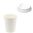 Gobelet en Carton Blanc 280ml (9Oz) avec Couvercle Sans Trou Blanc - Paquet 50 unités