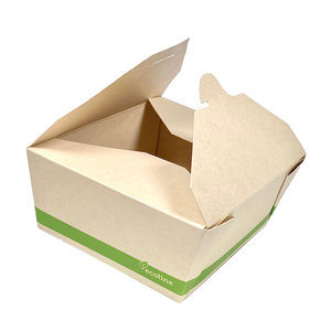 Caixa Take Away Kraft 1350ml - Pacote 25 unidades