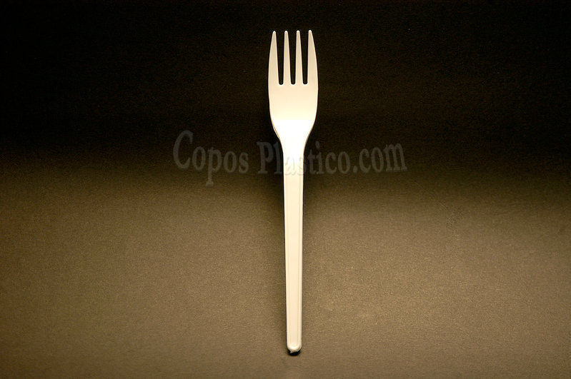 Disposable Plastic Fork White 162mm Packing 250 uni
