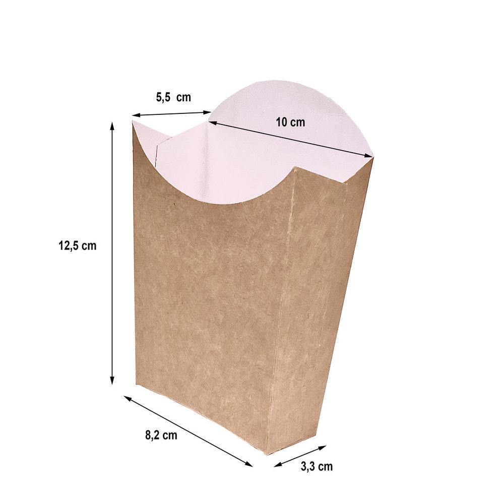 Medium Kraft French Fries Box