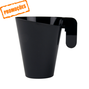 Coffee Cup PS 155 ml Black Pack 12 units