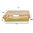 Caixa / Saladeira de Cartão Rectangular Kraft c/ tampa PET 1200ml - Pacote 25 unidades