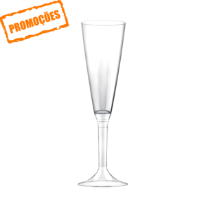 Verre flute Champagne PS 160 ml à Pied Transparent paquet 100 unités