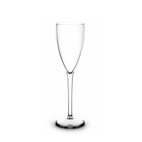 Copo Flute / Champagne 120ml Inquebrável (PC)  Transparente - Caixa 6 Unidades
