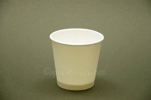 Gobelets en papier Blanc 70ml jetables - 3850 pièces