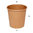 Paper Cup 100% Kraft (4Oz) 120ml w/ Black Lid “To Go”  - Pack 50 units