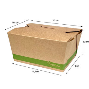 Caixa Take Away Kraft 780ml - Cx. completa 400 unidades