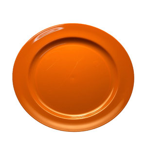 Shallow plat 19 cm PS cristal Orange Boîte Pleìne 100 unités.
