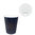 Corrugated Card Cup Black 360ml (12Oz) w/ White Lid “To Go”- Pack 25 units