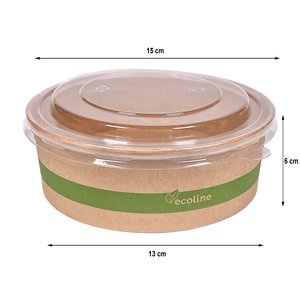 Salad Bowl with Lid 750ml - Box of 250 units