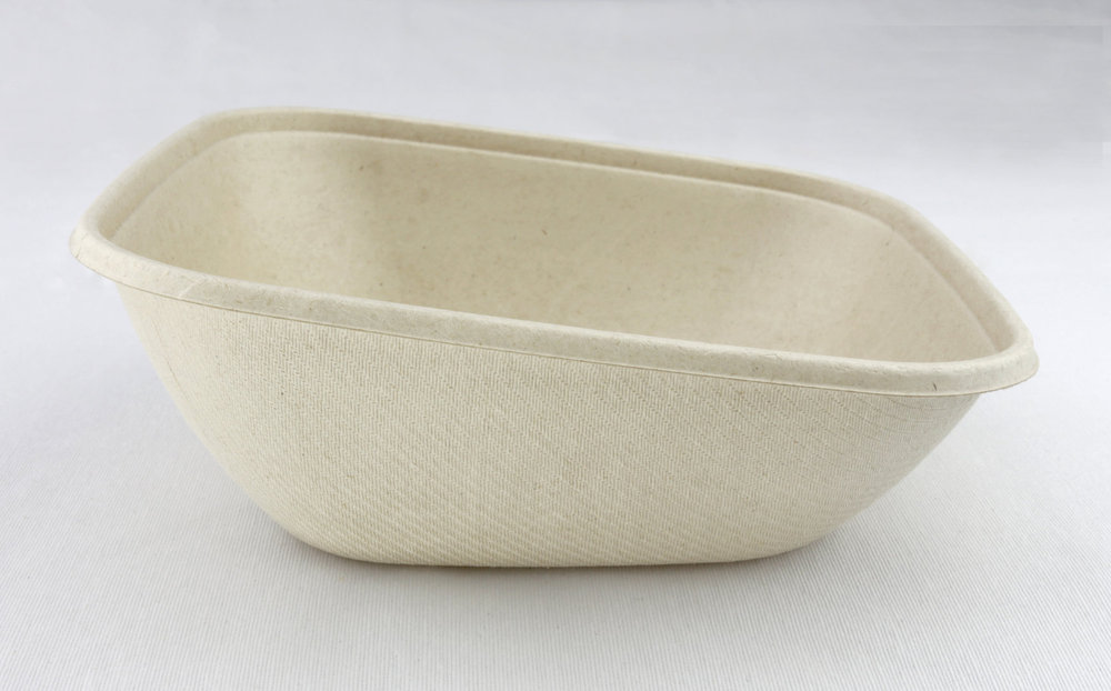Square Bowl with slope 750ml BIO 19x19x7cm