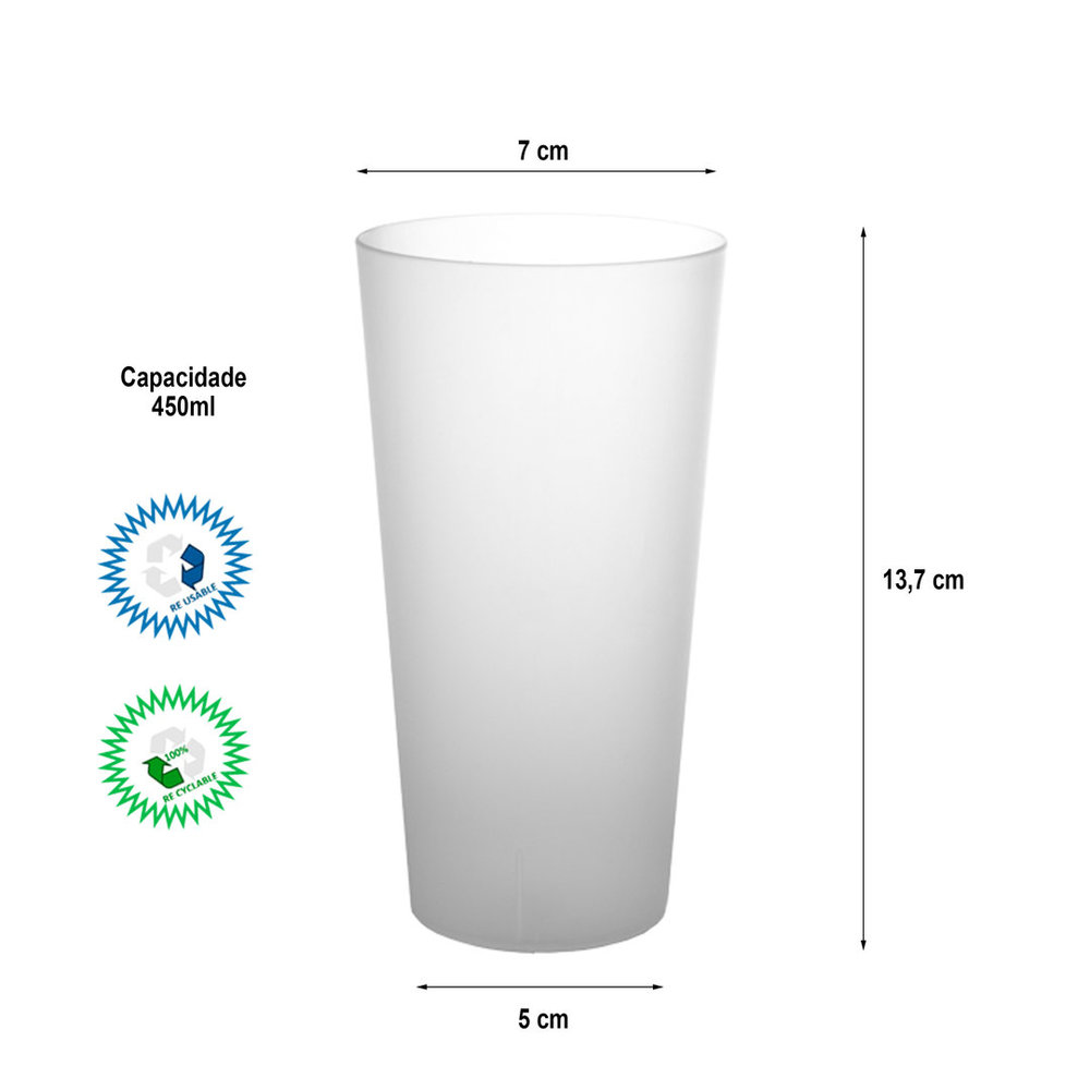 ECOCUPS 35 Cl PP - Boîte Pleine 440 Transparent