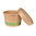Kraft Paper Soup Box of 240ml With Paper Lid- Pack of 25 units