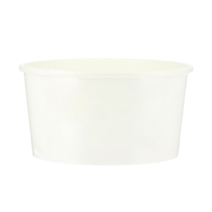 Gobelet en Carton Pour la Crème Glacée Blanc 150ml - Paquet 50 unités