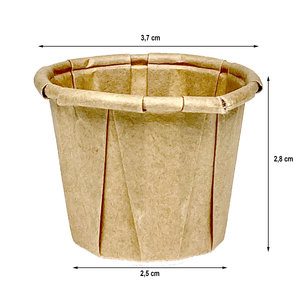 Soucoupe Papier Kraft 0.75Oz - 22ml