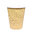 Paper Cups 240ml (8Oz) Kraft w/ White Lid “To Go” - Box of 1000 units