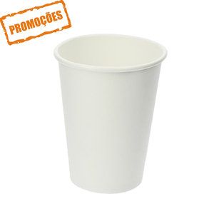 Vaso de Cartón 350ml (12Oz) Blanco – Paquete 50 unidades