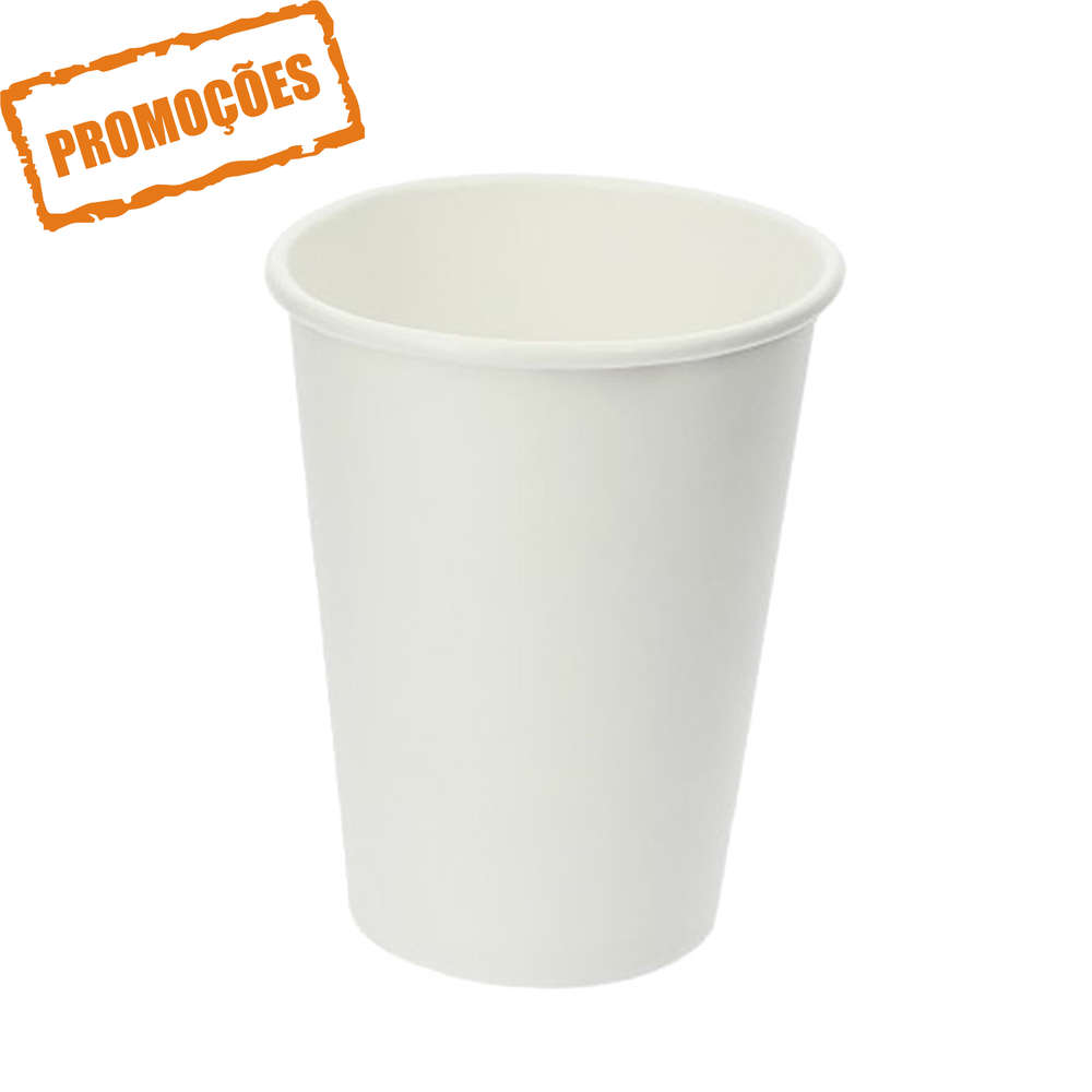 Gobelet en Carton 480ml (16Oz) Blanc – Paquet 50 unités