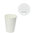Paper Cups 480ml (16Oz) White w/ White Lid “To Go” - Box of 1000 units