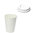 Gobelet en Carton 480ml (16Oz) Blanc avec Couvercle Sans Trou Blanc – Paquet 50 unités