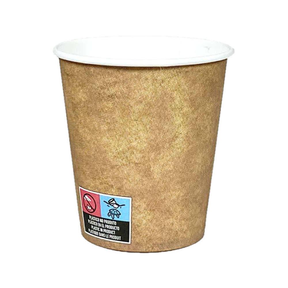 Vaso de Cartón Kraft de 7oz - Marcado UE - Funda 50 unidades