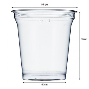 RPET Plastic Cup 20oz - 650ml - Complete Box 800 units