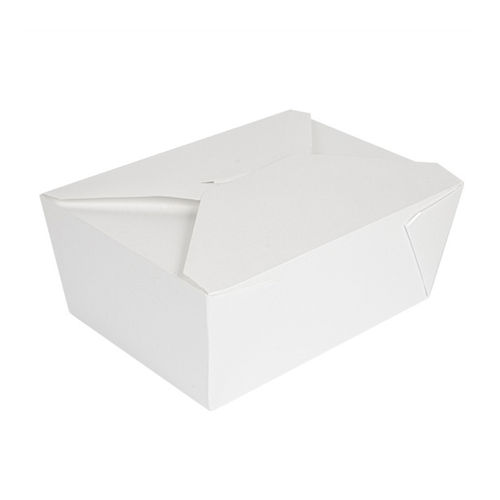 Caja Take Away Blanca 1170ml Sin Plástico - Embalaje 30 unidades