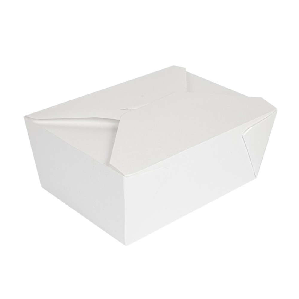 Caja Take Away Blanca 1170ml Sin Plástico