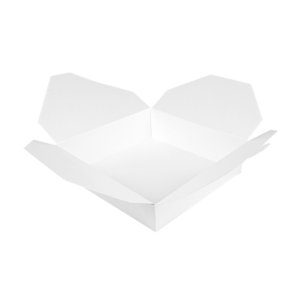 White Take Away Box 1790ml Plastic Free - Complete Box 120 Units
