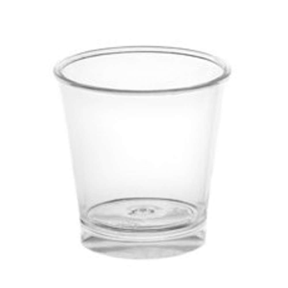 Copo Plastico SHOT Liso 30ml (PP) Sem Tampa - Caixa Completa 1500 Unidades