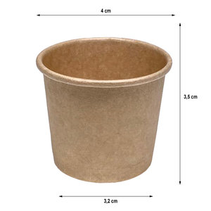 Verre à Shot en Carton Kraft 30ml (1oz)