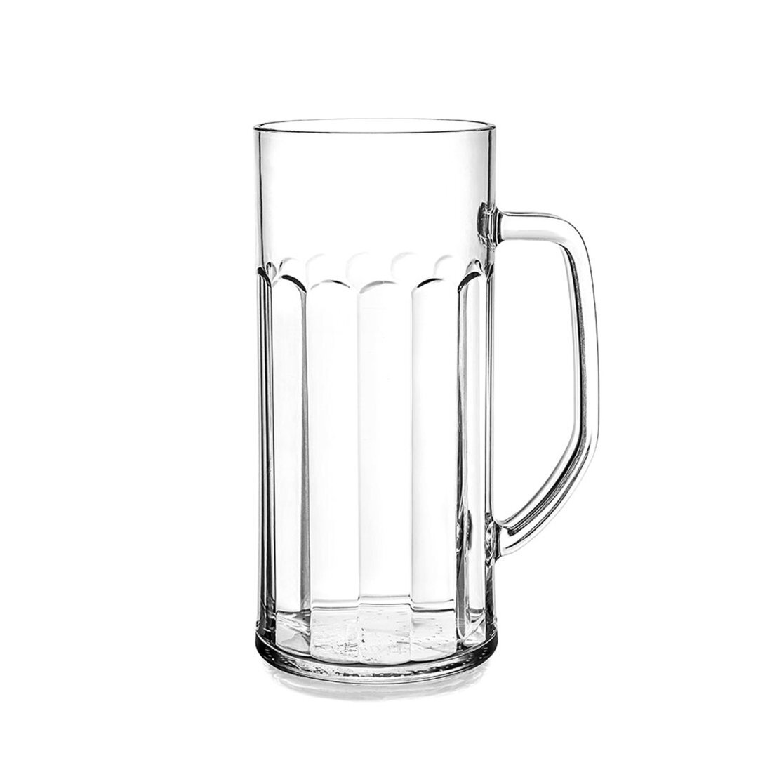 Chope à Bière Incassable Avec Poignée - Verre Résistant Pour Intérieur/extérieur - Passe Au Lave-vaisselle