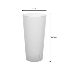 Copo Reutilizável Festival 500ml PP (Flexível) - Embalagem 100 Unidades