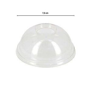 Tapa Domo Con Agujero 78mm - Pack de 50 Unidades