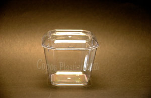 Boîte Dessert Carrée 130 ml PP