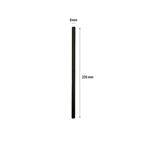 Black Card Straw 230mmx80mm