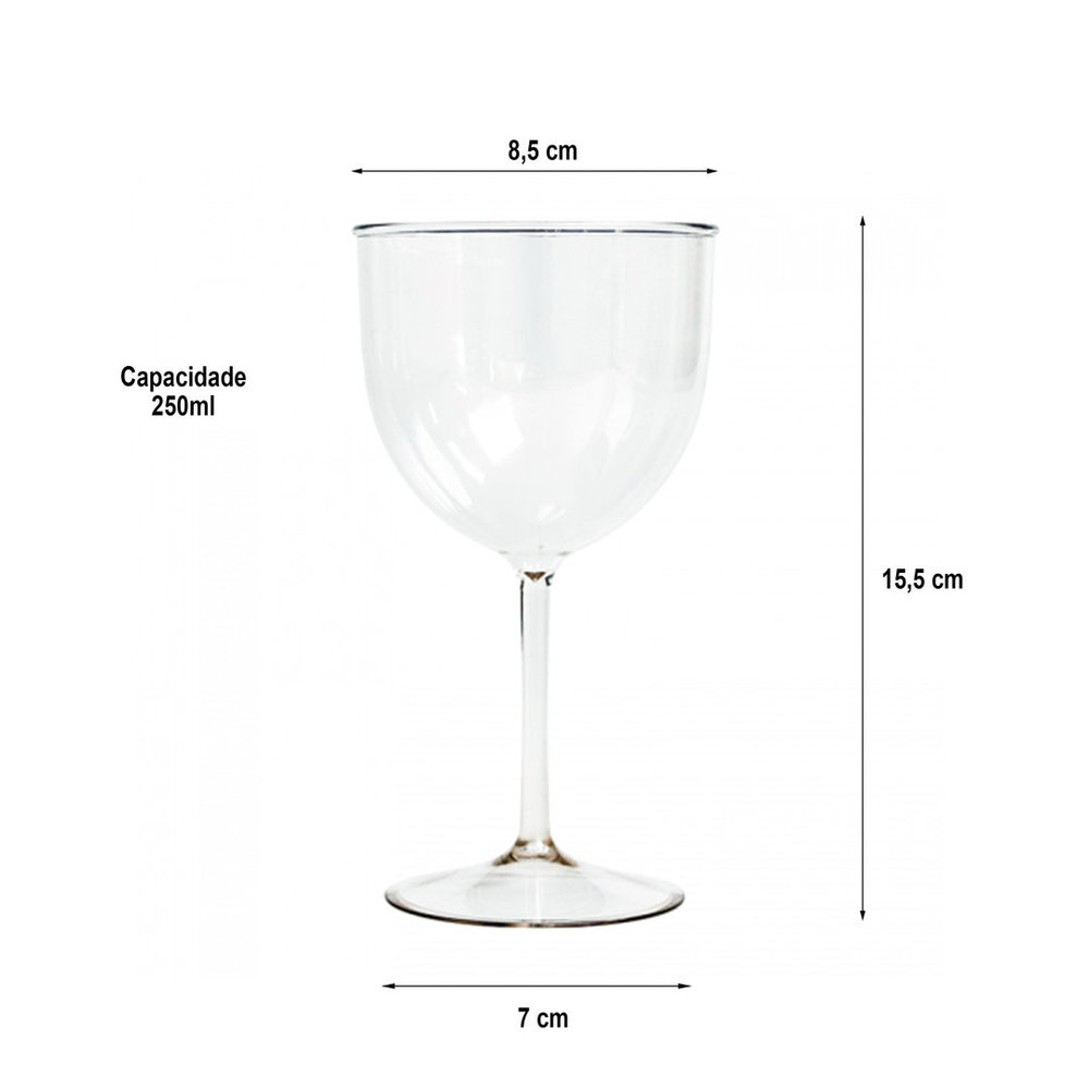 Copa de Vino Premium 250ml (SAN)
