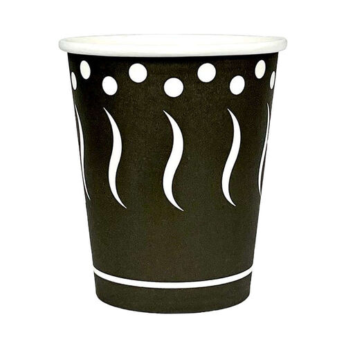 Copo Cartão Eco Estampado Preto 360ml (12Oz) – Caixa Completa 1000 unidades